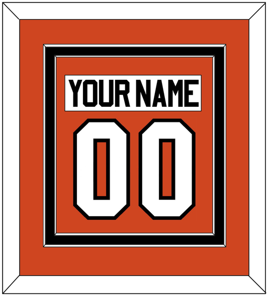 Philadelphia Nameplate & Number (Back) Combined - Home Orange - Signature Tier 2