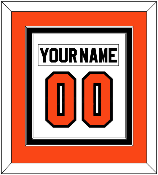 Philadelphia Nameplate & Number (Back) Combined - Home White (1983-2007) - Signature Tier 2