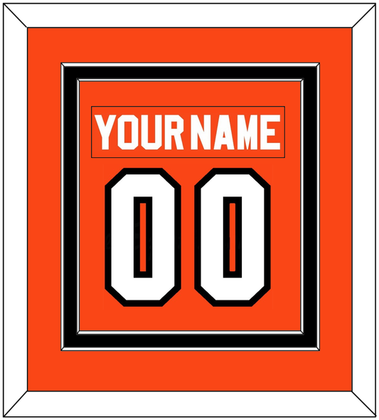 Philadelphia Nameplate & Number (Back) Combined - Road Orange (1983-2001) - Signature Tier 2