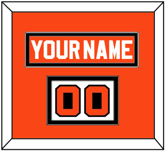 Philadelphia Nameplate & Number (Shoulder) - Road Orange (1977-1983) - Signature Tier 3