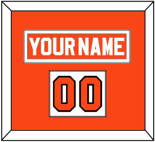 Philadelphia Nameplate & Number (Shoulder) - Road Orange (1983-2001) - Essential Tier 1