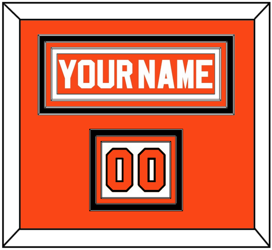 Philadelphia Nameplate & Number (Shoulder) - Road Orange (1983-2001) - Premier Tier 4
