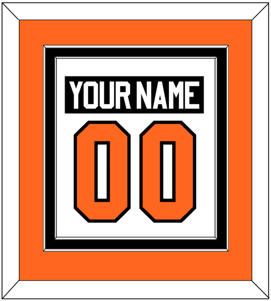 Philadelphia Nameplate & Number (Back) Combined - Road White (2017-2023) - Signature Tier 2