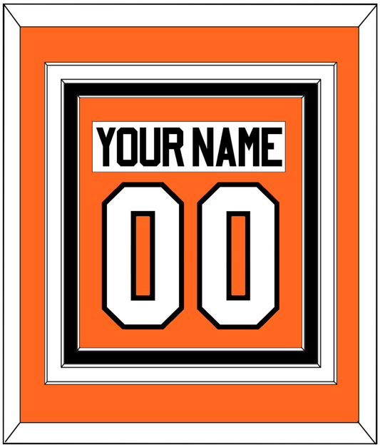 Philadelphia Nameplate & Number (Back) Combined - Home Orange (2017-2023) - Premier Tier 2