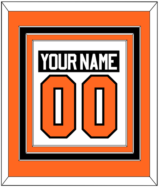 Philadelphia Nameplate & Number (Back) Combined - Road White (2017-2023) - Premier Tier 2