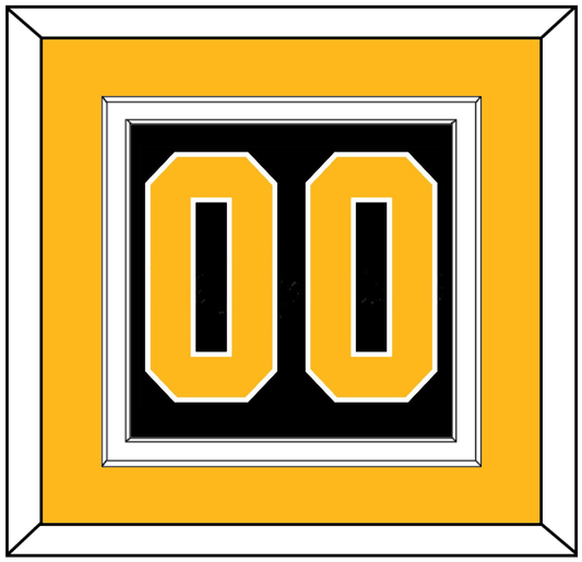 Pittsburgh Number (Back) - Road Black (1988-1992) - Signature Tier 3