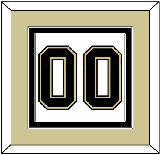 Pittsburgh Number (Back) - Road White (2007-2016) - Signature Tier 3
