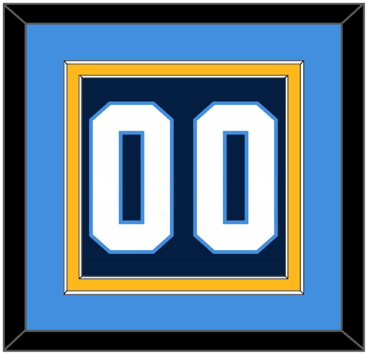 Pittsburgh Number (Back) - Road Blue (1977-1980) - Signature Tier 3