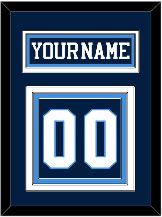 Pittsburgh Nameplate & Number (Back) - Road Blue (1977-1980) - Premier Tier 3
