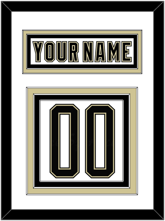 Pittsburgh Outdoor Game Nameplate & Full-Size Number - Split