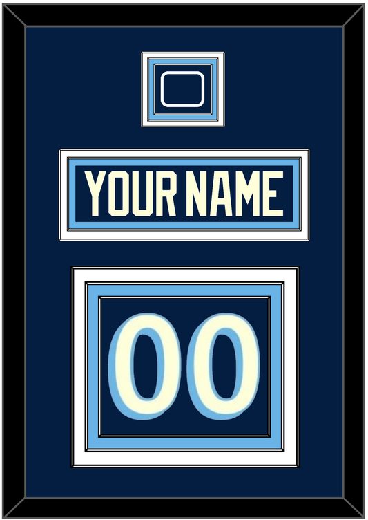 Pittsburgh Nameplate & Number (Back) With Jersey Patch - 2011 Winter Classic Navy Blue - Premier Tier 2