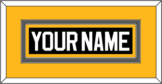 Pittsburgh Nameplate - Road/Alternate Black (1995-2002) - Signature Tier 4