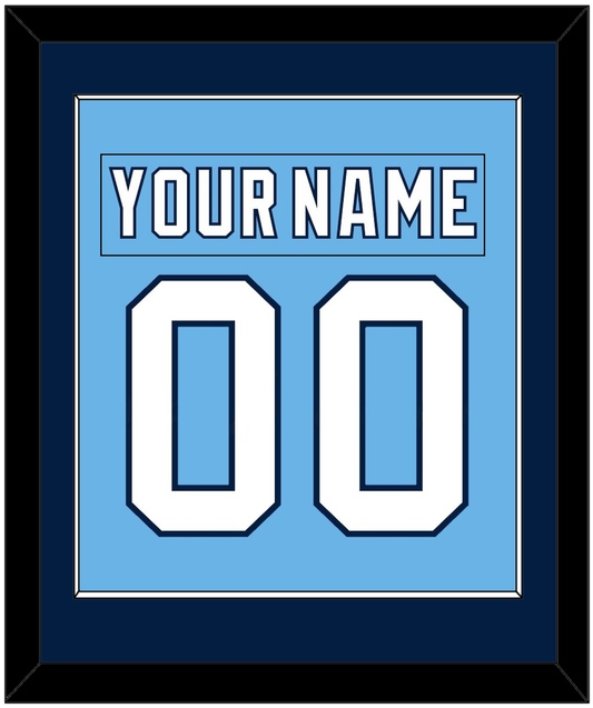 Pittsburgh Nameplate & Number (Back) Combined - 2008 Winter Classic Powder Blue - Essential Tier 2