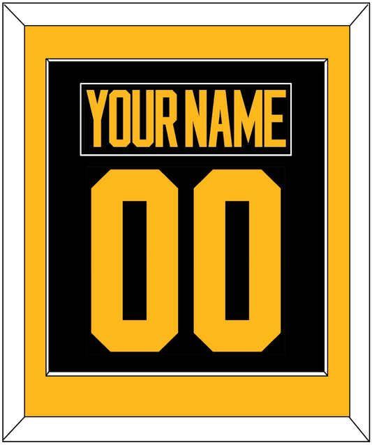 Pittsburgh Nameplate & Number (Back) Combined - 2019 Stadium Series Black - Essential Tier 2