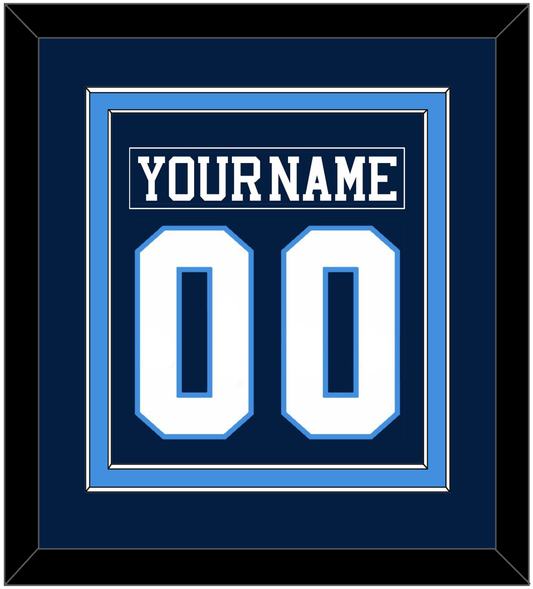 Pittsburgh Nameplate & Number (Back) Combined - Road Blue (1977-1980) - Signature Tier 2