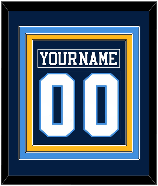 Pittsburgh Nameplate & Number (Back) Combined - Road Blue (1977-1980) - Premier Tier 4