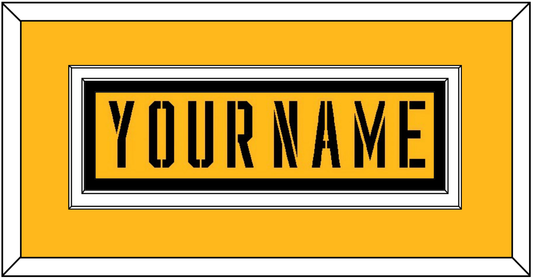 Pittsburgh Nameplate - 2017 Stadium Series Gold - Signature Tier 2