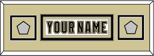 Pittsburgh Nameplate & 2 Stanley Cup Finals Patches - Road White (2007-2016) - Signature Tier 7
