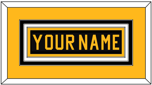 Pittsburgh Nameplate - Road Black (1981-1984) - Premier Tier 3