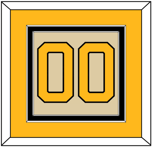 Pittsburgh Number (Back) - 2023 Winter Classic Tan - Signature Tier 4