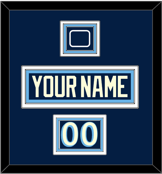 Pittsburgh Nameplate, Number (Shoulder) & 2011 Winter Classic Patch - Blue Jersey - Premier Tier 2