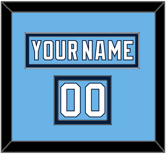 Pittsburgh Nameplate & Number (Shoulder) - 2008 Winter Classic Powder Blue - Signature Tier 2
