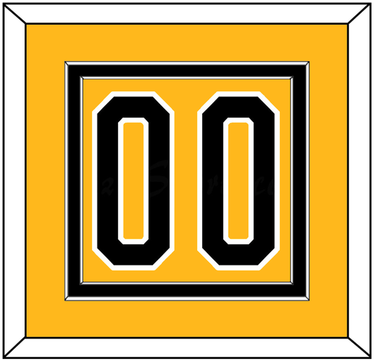 Pittsburgh Number (Back) - Alternate Gold (1980-1981) - Signature Tier 2