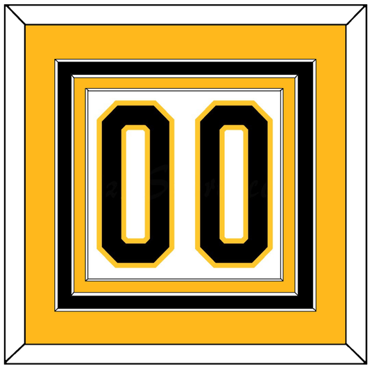 Pittsburgh Number (Back) - Home White (1980-1981) - Premier Tier 3