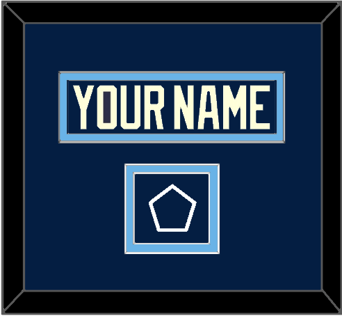 Pittsburgh Nameplate & 2011 Winter Classic Patch - Blue Jersey - Signature Tier 2