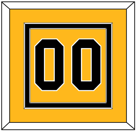Pittsburgh Number (Back) - Home Gold (1983-1984) - Signature Tier 2