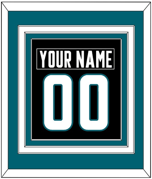 San Jose Nameplate & Number (Back) Combined - Alternate Black - Premier Tier 4