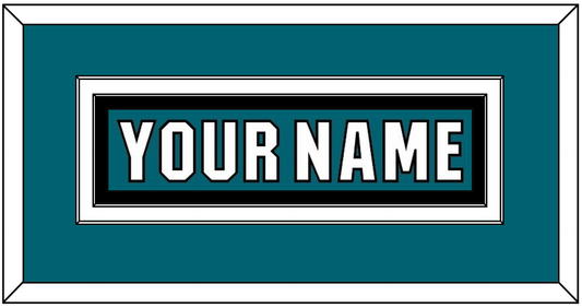 San Jose Nameplate - Home Teal (2017-2022) - Signature Tier 3