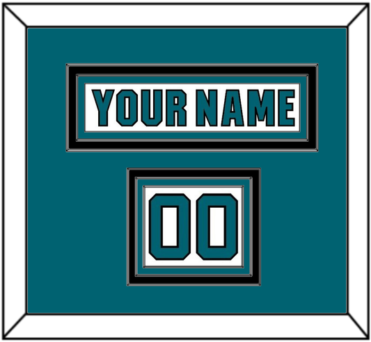 San Jose Nameplate & Number (Shoulder) - Road White (2017-2022) - Premier Tier 3