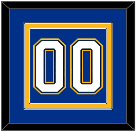 St. Louis Number (Back) - Alternate Blue - Signature Tier 3