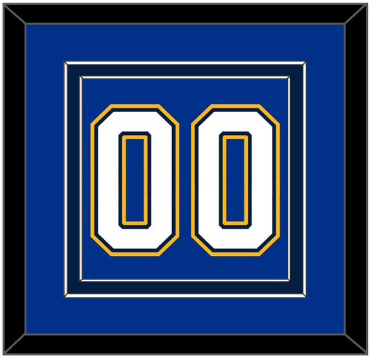 St. Louis Number (Back) - Alternate Blue - Signature Tier 5