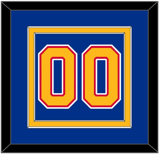 St. Louis Number (Back) - Road Blue (1985-1987) - Signature Tier 2