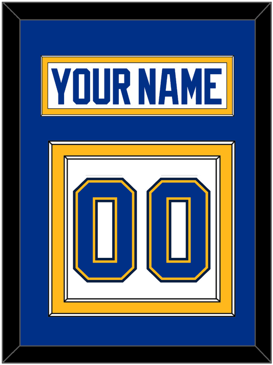 St. Louis Nameplate & Number (Back) - Road White (2017-2025) - Signature Tier 3