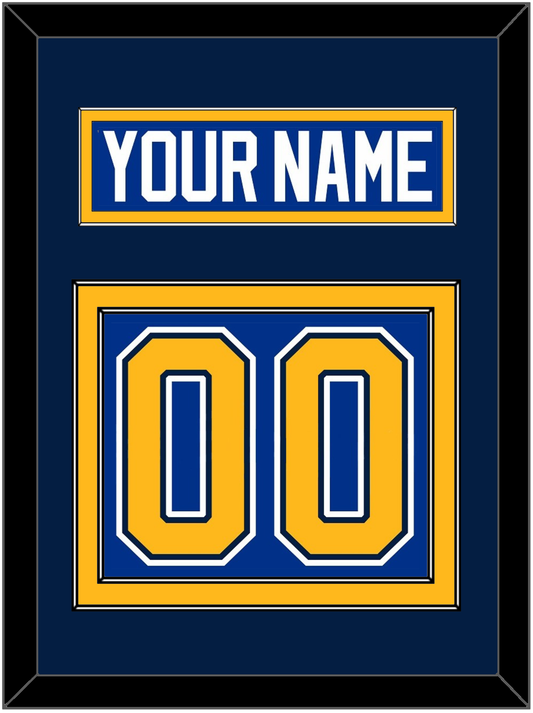 St. Louis Nameplate & Number (Back) - Home Blue (2014-2017) - Signature Tier 4