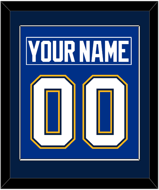 St. Louis Nameplate & Number (Back) Combined - Alternate Blue - Essential Tier 3