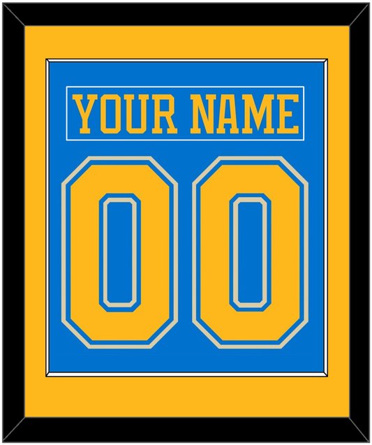 St. Louis Nameplate & Number (Back) Combined - Alternate Blue (2018-2025) - Essential Tier 2