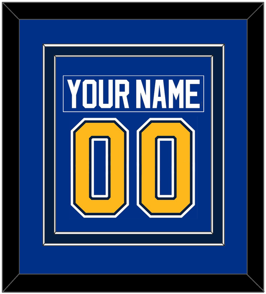 St. Louis Nameplate & Number (Back) Combined - Home Blue (2014-2017) - Signature Tier 5