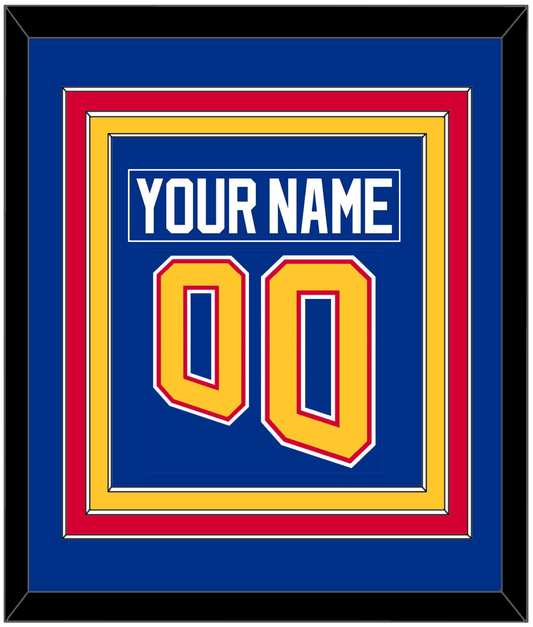 St. Louis Nameplate & Number (Back) Combined - Road Blue (1995-1998) - Premier Tier 2