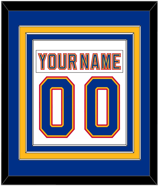 St. Louis Nameplate & Number (Back) Combined - Road White (1992-1995) - Premier Tier 3