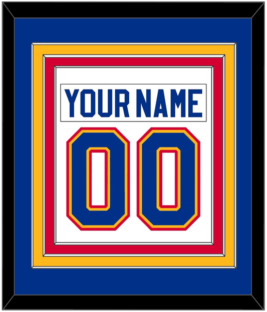 St. Louis Nameplate & Number (Back) Combined - Home White (1985-1987) - Premier Tier 2