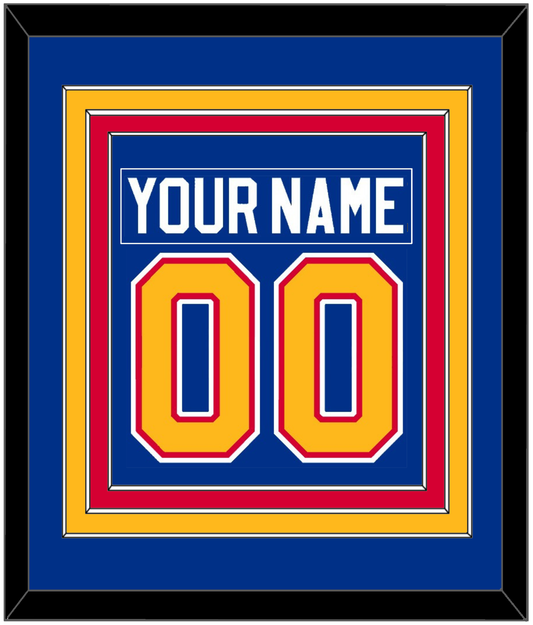 St. Louis Nameplate & Number (Back) Combined - Road Blue (1985-1987) - Premier Tier 2