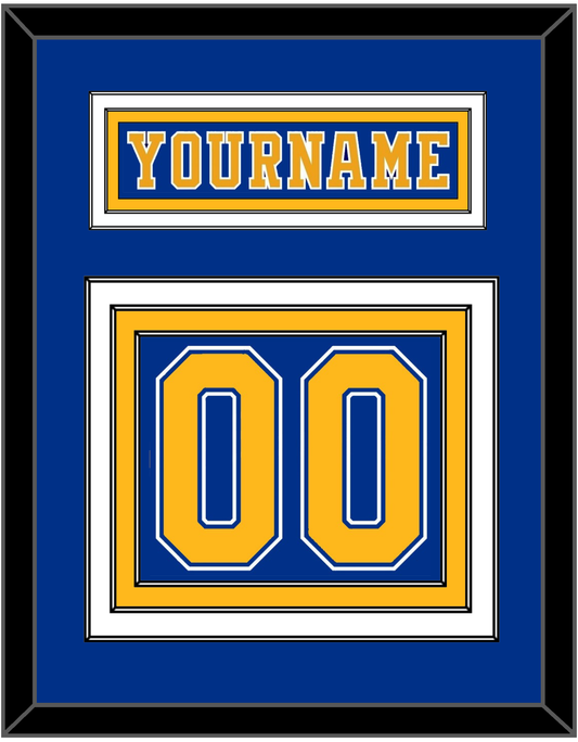 St. Louis Nameplate & Number (Back) - Road Blue (1984-1985) - Premier Tier 2