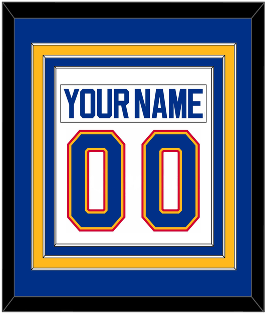 St. Louis Nameplate & Number (Back) Combined - Road White (1987-1992) - Premier Tier 3