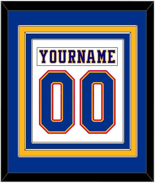 St. Louis Nameplate & Number (Back) Combined - Home White (1984-1985) - Premier Tier 3