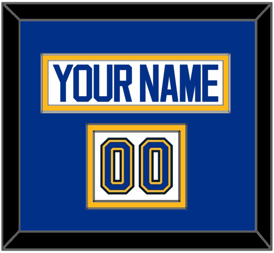 St. Louis Nameplate & Number (Shoulder) - Road White (2017-2025) - Signature Tier 2