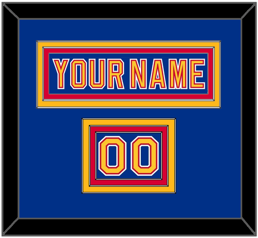 St. Louis Nameplate & Number (Shoulder) - Road Blue (1992-1995) - Premier Tier 2